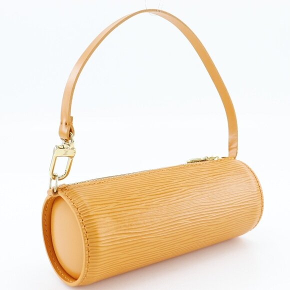 LOUIS VUITTON Orange Leather Pouch - Picture 11 of 14